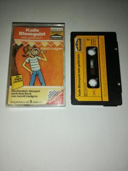Kalle Blomquist lebt gefährlich Schwarz mit Gelben Aufkleber 831901-4 Karussell